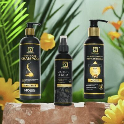 Complete Hair Care Set Shampoo, Conditioner, and Serum Hair Conditionar Babu's Nature
